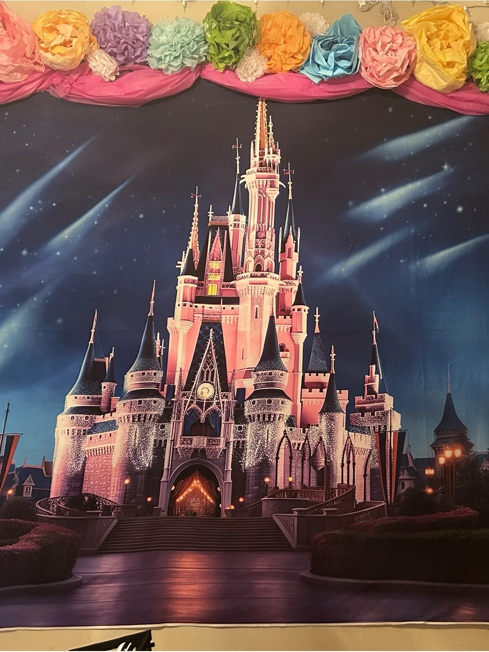 Pink Castle Wall Mural - Brand: